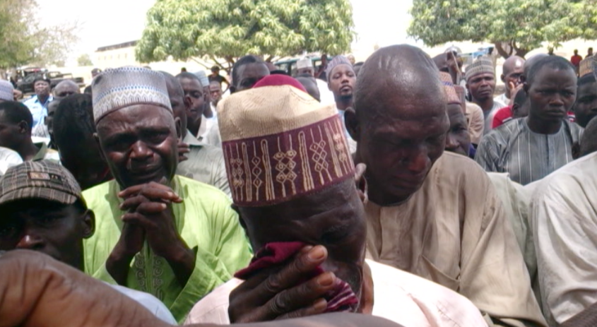 Moment image for Chibok schoolgirls kidnapped by Boko Haram