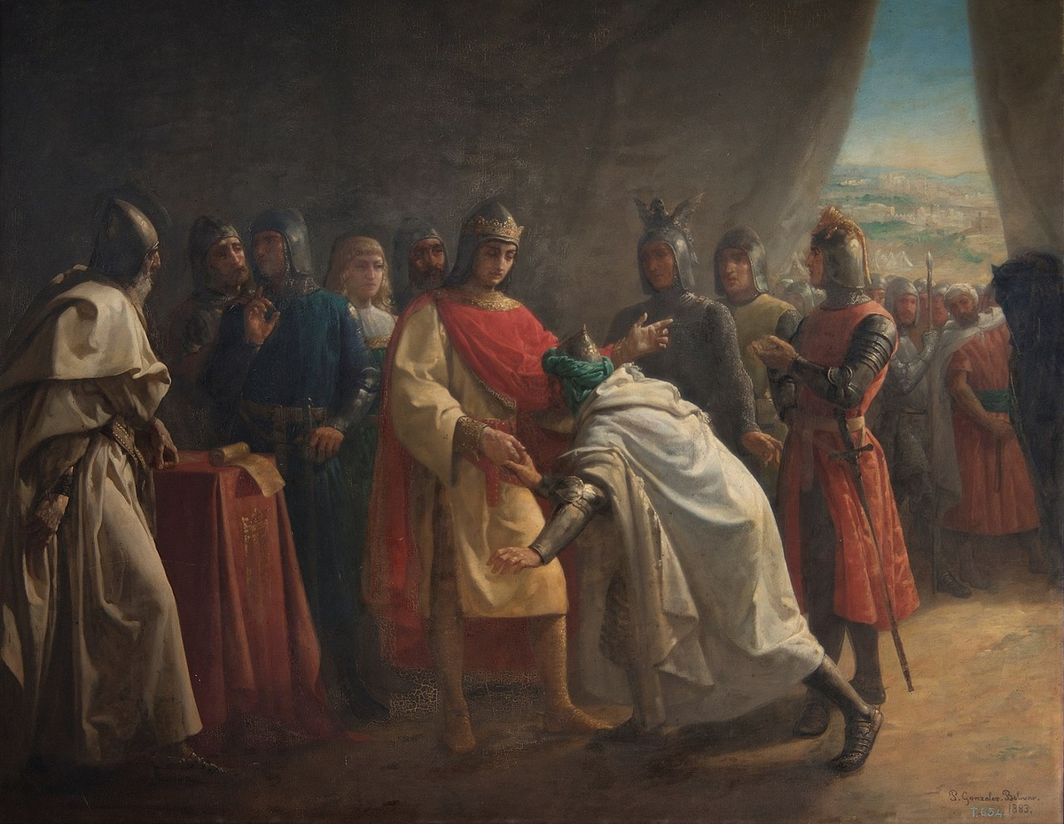 Moment image for Muhammad I of Granada surrenders Jaén to Castile and becomes king of Kingdom of Jaén.