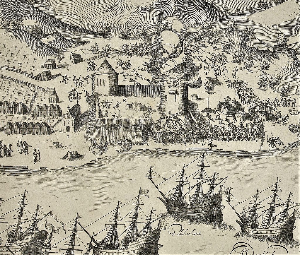 Moment image for Dutch and Ternatans capture Portuguese fort in Tidore