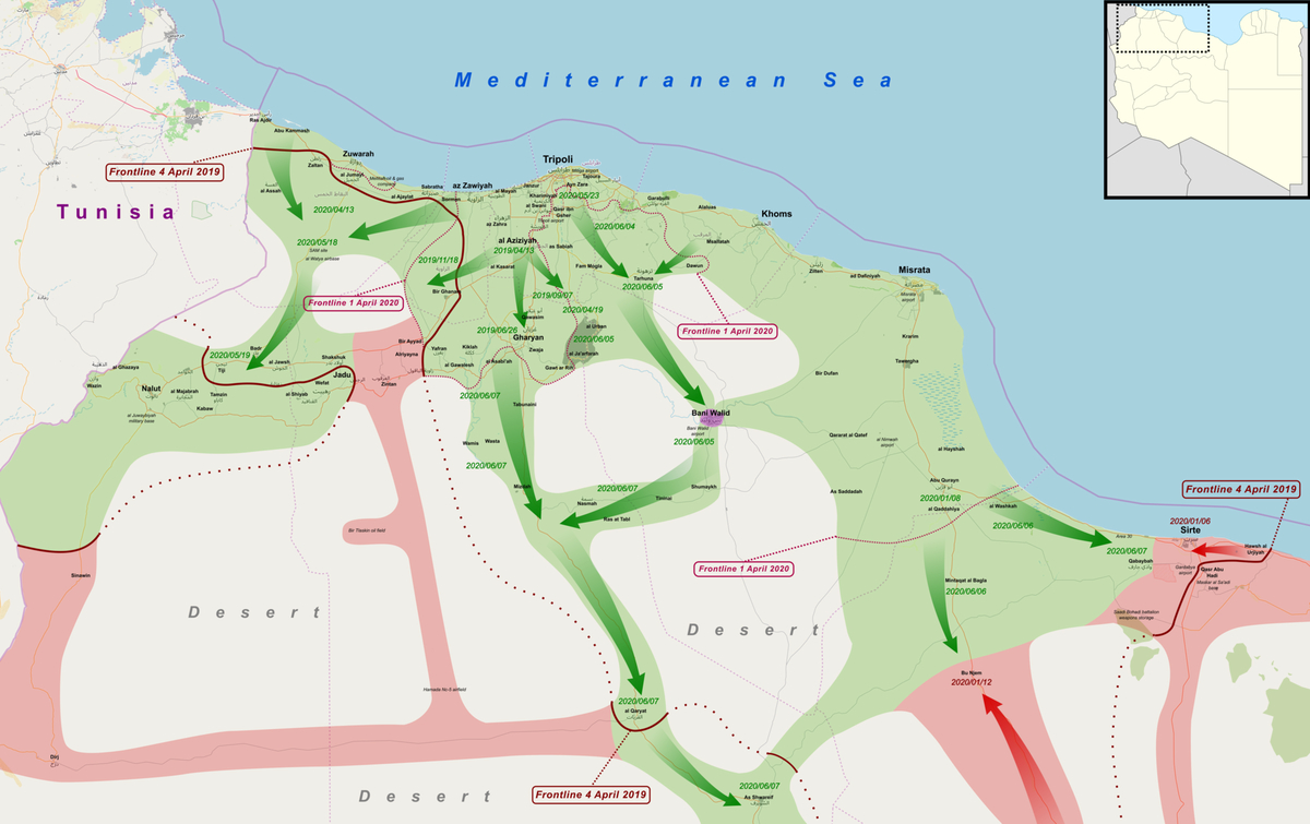 Moment image for Military campaign for Tripoli control leads to heightened instability with Haftar's move.