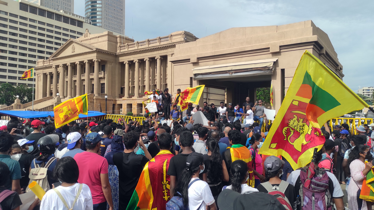 Moment image for Economic crisis sparks government protests