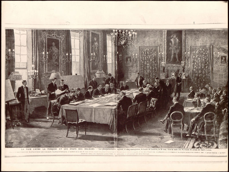Moment image for Treaty of London: Balkan boundaries redrawn post-Ottoman rule, shaping region's future.