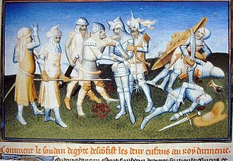 Moment image for Cilician forces win against Mamluks in Battle of Mari, marking a significant victory in history.