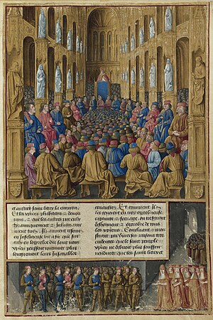 Moment image for Pope Urban II preaches the First Crusade at the Council of Clermont.