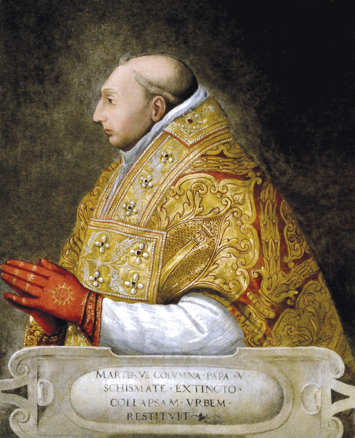 Moment image for End of Western Schism: Pope Martin V Elected.