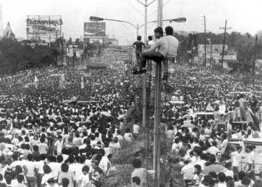 Moment image for People Power Revolution: Marcos ousted, Aquino installed as President