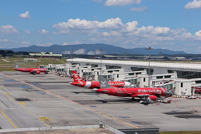 Moment image for New airport opens to replace old terminal for budget airlines at Kuala Lumpur.