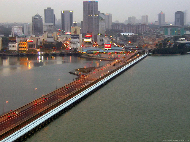 Moment image for Controversial bridge construction halted by Malaysia