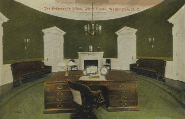 Moment image for Postcard Shows the First Oval Office in the White House