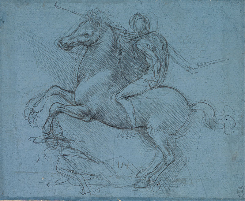Moment image for Ludovico Sforza's Bronze Statue: Artistic ambition compromised by military needs.