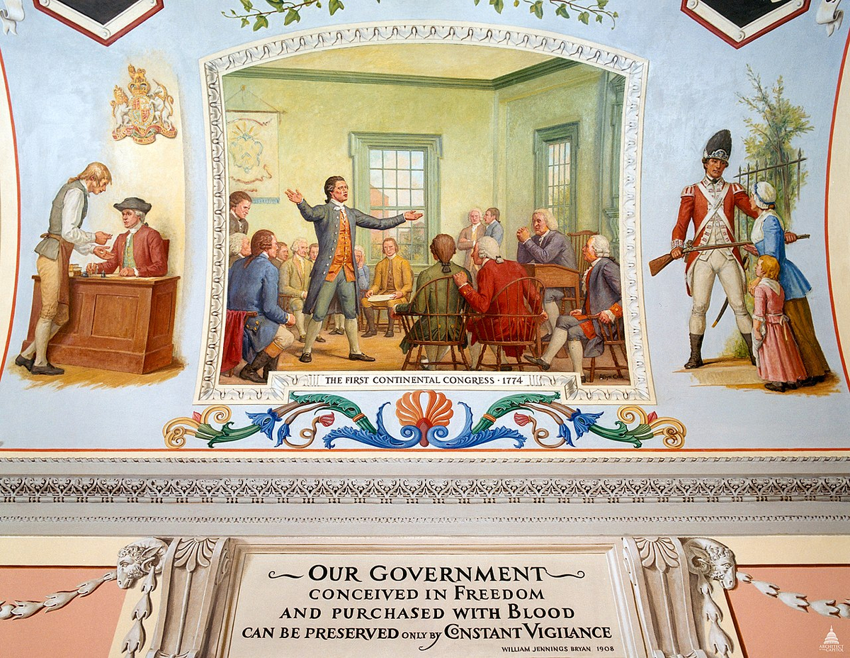 Moment image for John Adams and Colonists Unite Against Britain at First Continental Congress.