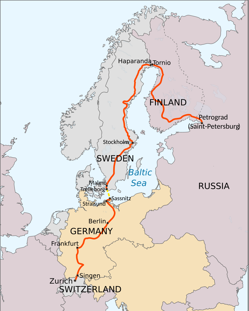 Moment image for Lenin traveled from Zurich to Saint Petersburg