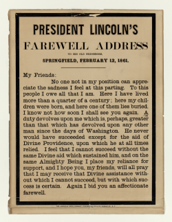 Moment image for Lincoln's Farewell Address from Springfield