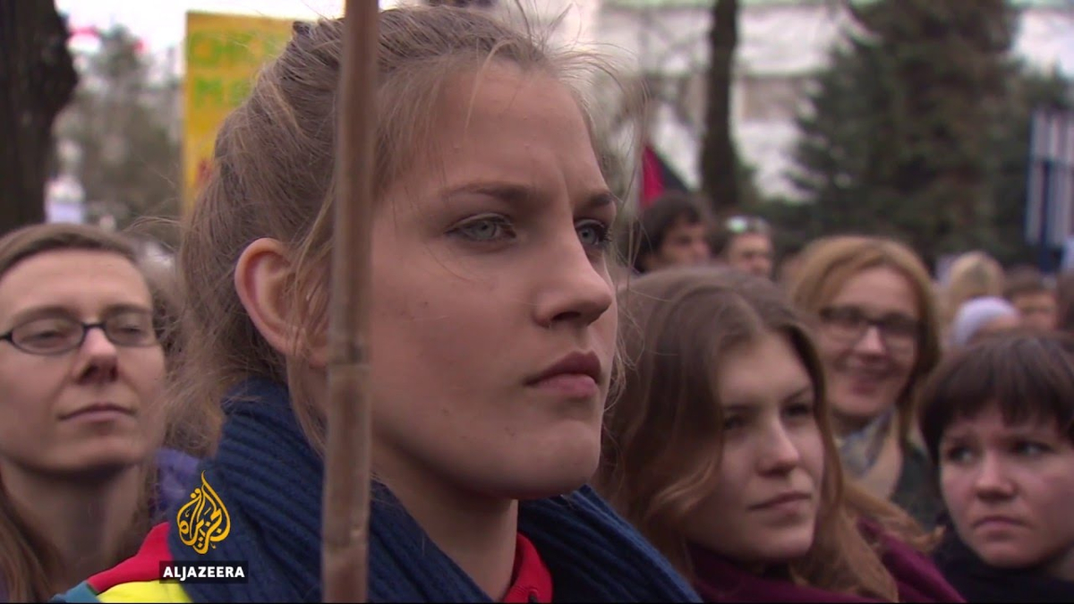 Moment image for Protests erupt over changes to abortion laws, sparking widespread dissent and activism.