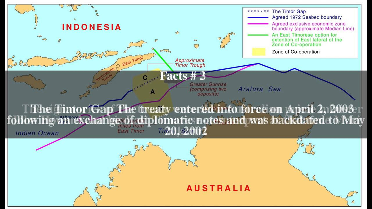 Moment image for Negotiations begin between East Timor and Australia for Timor Sea Treaty.