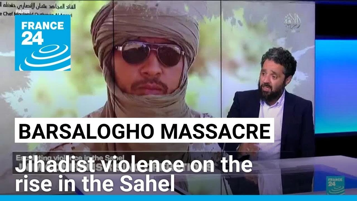 Moment image for 600 civilians are massacred in Barsalogho by Islamists associated with Al-Qaeda.