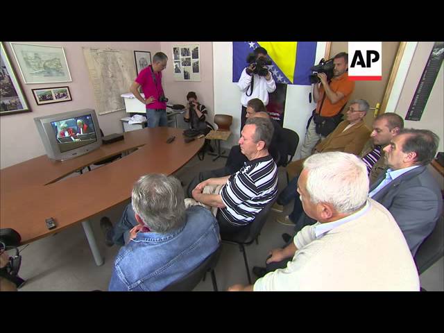Moment image for UN tribunal convicts Bosnian Croat leaders of war crimes in 1990s Balkan wars.