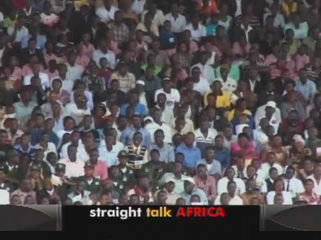 Moment image for Kampala citizens celebrated Uganda's 50th independence anniversary at Kololo Grounds.