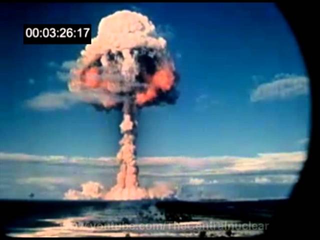 Moment image for Renewal of French nuclear tests results in New Zealand protest flotilla and navy ship "Tui" sailing for Moruroa Atoll.