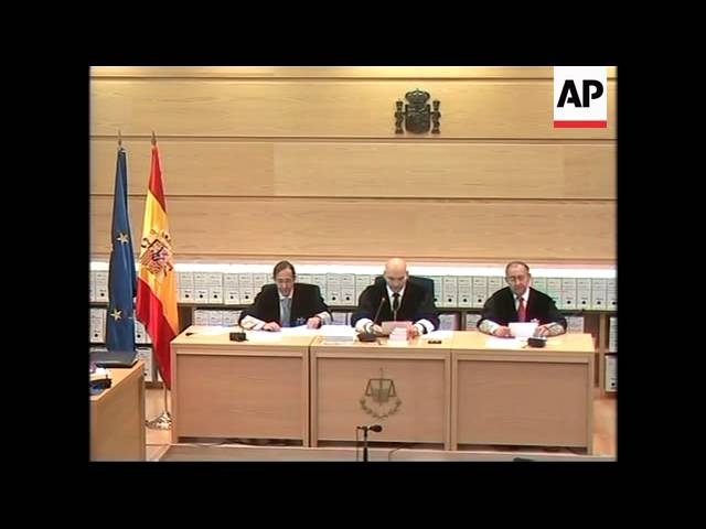Moment image for Jamal Zougam found guilty of 2004 train bombings in Madrid.