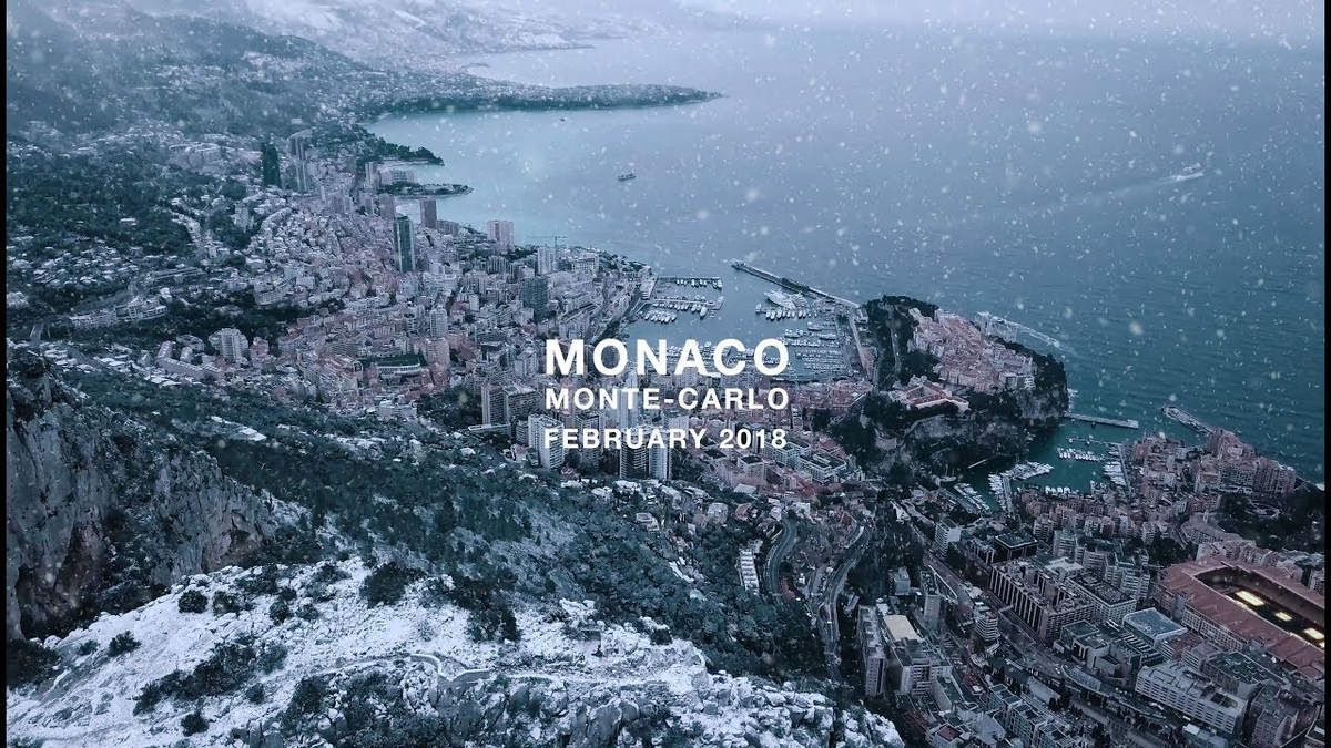 Moment image for Rare Snowfall in Monaco and Monte Carlo