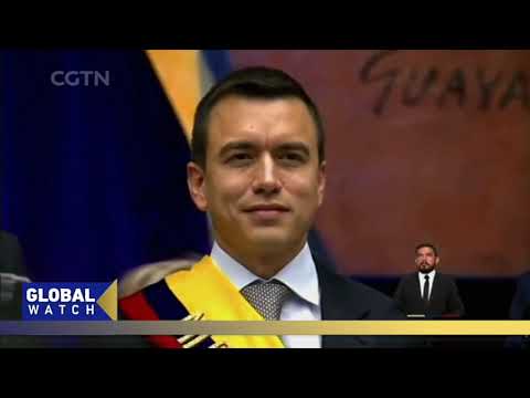 Moment image for Daniel Noboa Sworn In as President