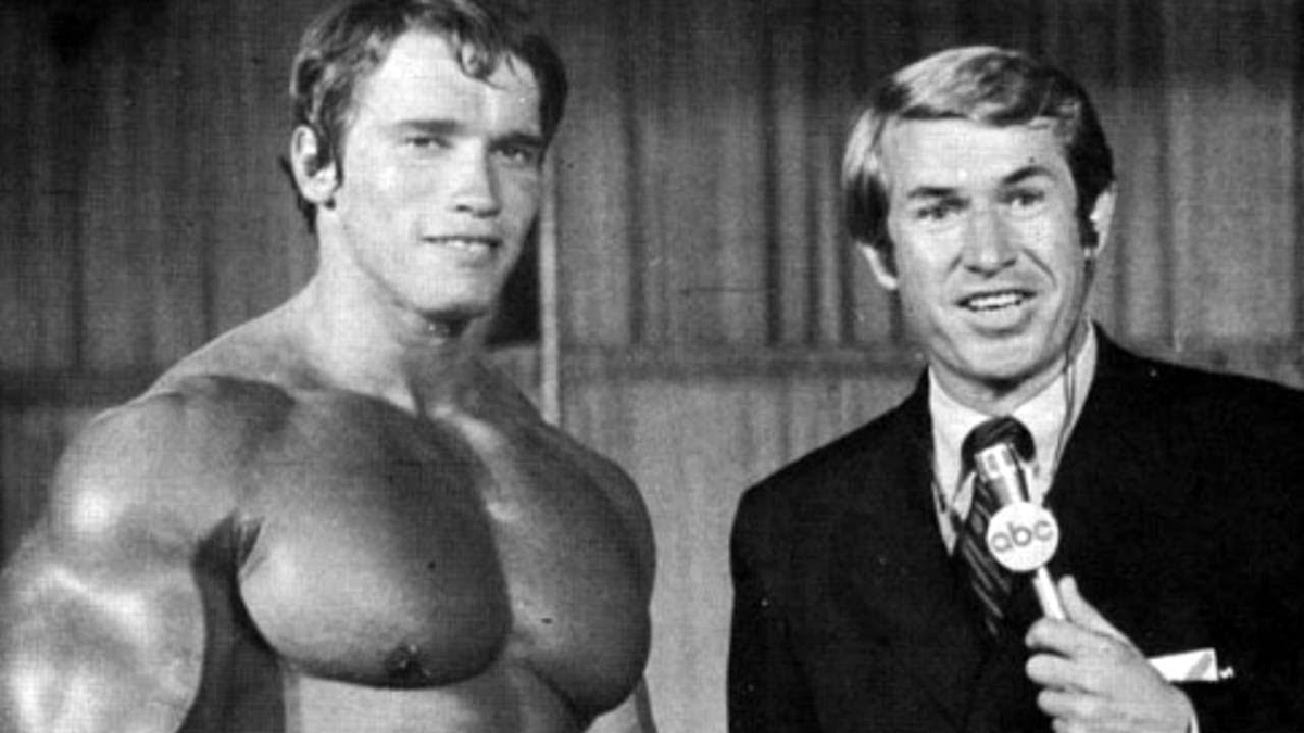 Moment image for Arnold Schwarzenegger Wins First Mr. Olympia Title in New York City in 1970