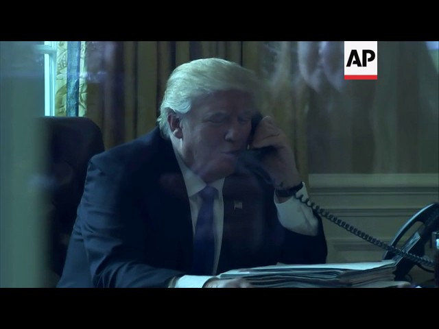 Moment image for Trump and Putin Telephone Conversation