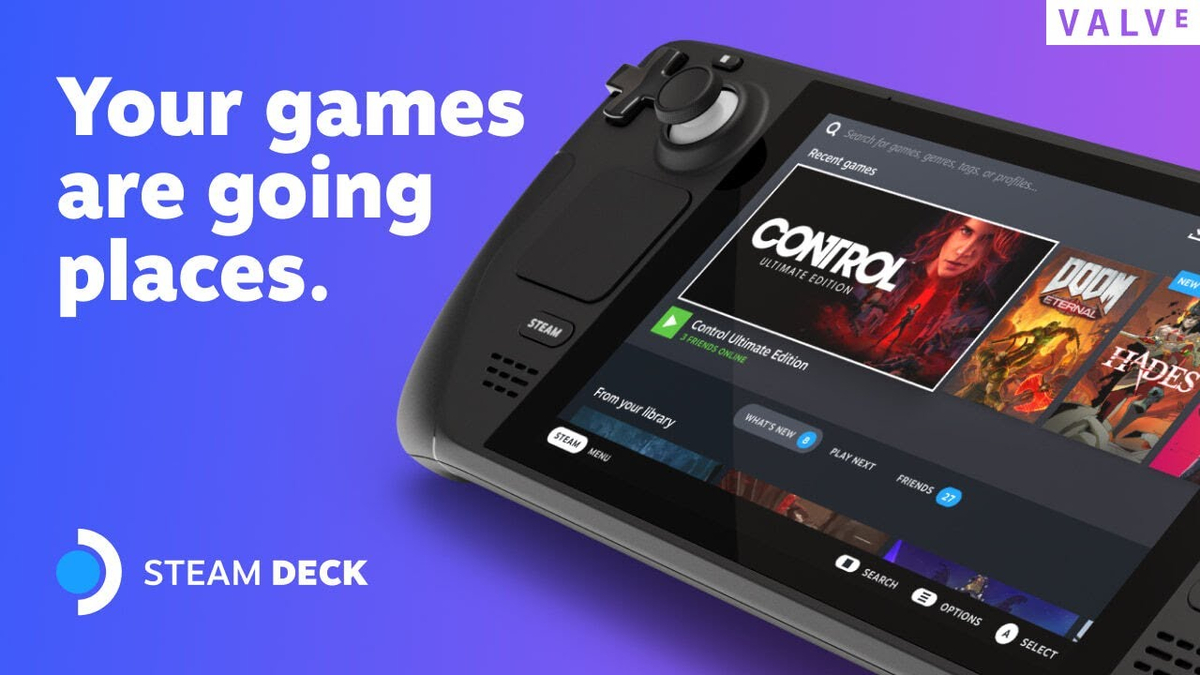 Moment image for Valve Launches the Steam Deck Handheld Gaming PC
