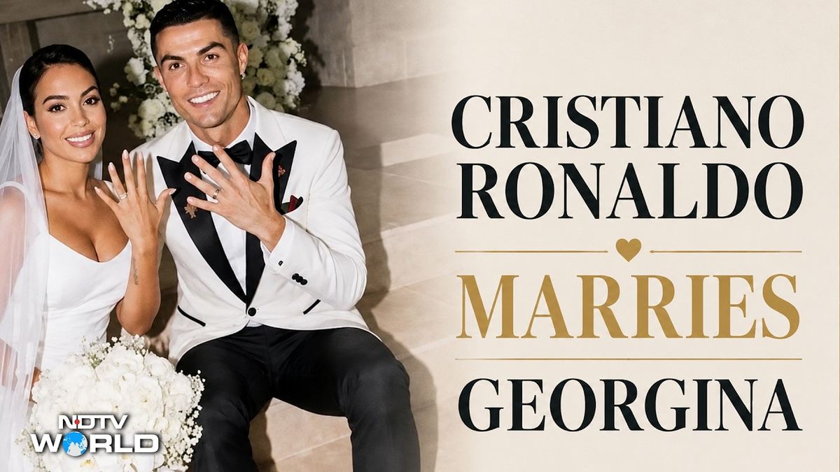 Moment image for Cristiano Ronaldo Marries Georgina Rodríguez in Intimate Portugal Ceremony