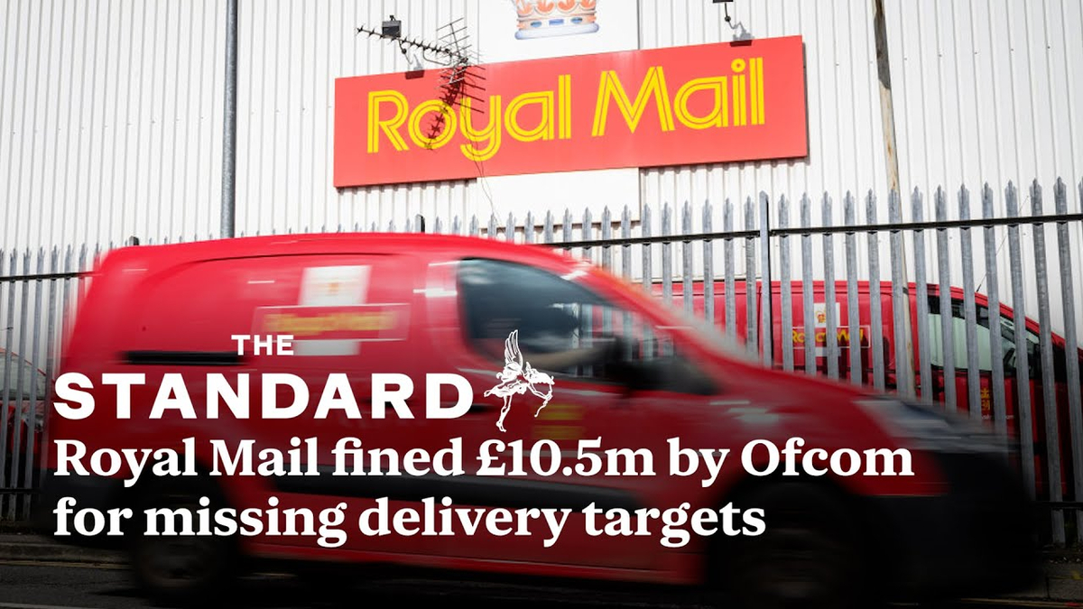 Moment image for Royal Mail fined £50 million by Ofcom