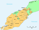 Portugal divides Timor between Dutch and Portuguese colonial powers; West Timor and East Timor.