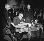 Establishment of Western European Union with Luxembourg as member: Treaty of Brussels signing.