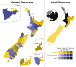 First one-man-one-vote election in New Zealand's 1890 general election