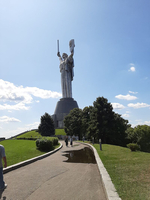 The Motherland Monument unveiled in Kyiv.