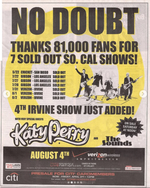 Opening Act for No Doubt