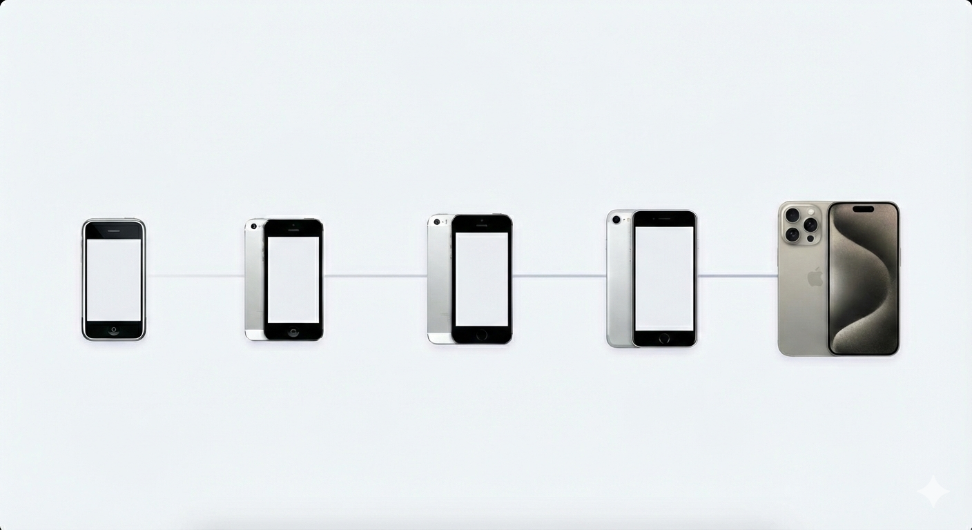 Iphone Design Iteration The Evolution of the iPhone | MoofLife